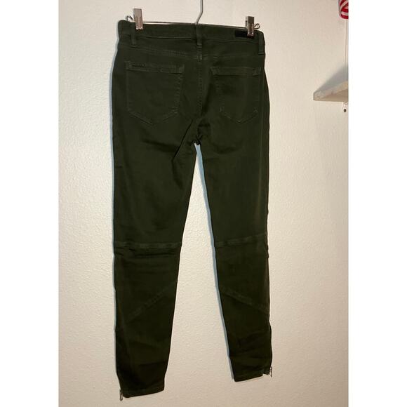 Blank NYC green zip skinny jeans strech‎ pants comfortable - Picture 2 of 7